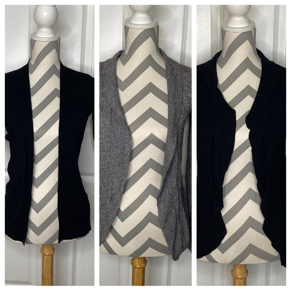 Trio Of XS Open Front Cardigans